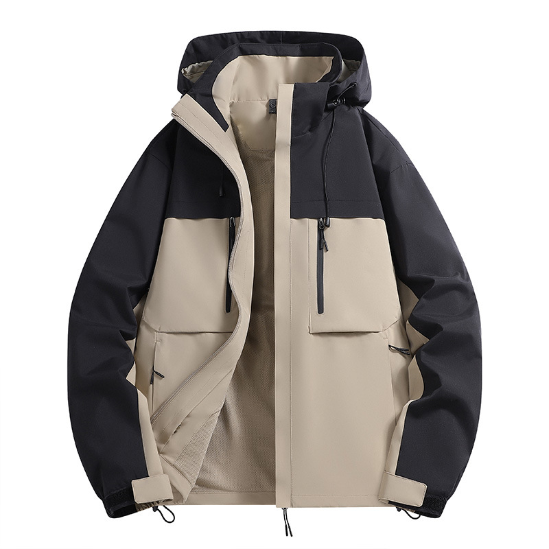 Veste de randonnée légère à capuche pour couple, imperméable et coupe-vent, pour jeunes_voghion.com