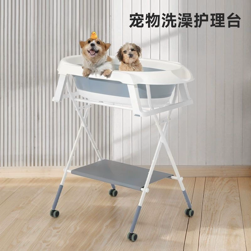 Ванна для домашних животных, ванна для кошек, складной кронштейн, подъемный косметический стол двойного назначения для кошек и маленьких собак
