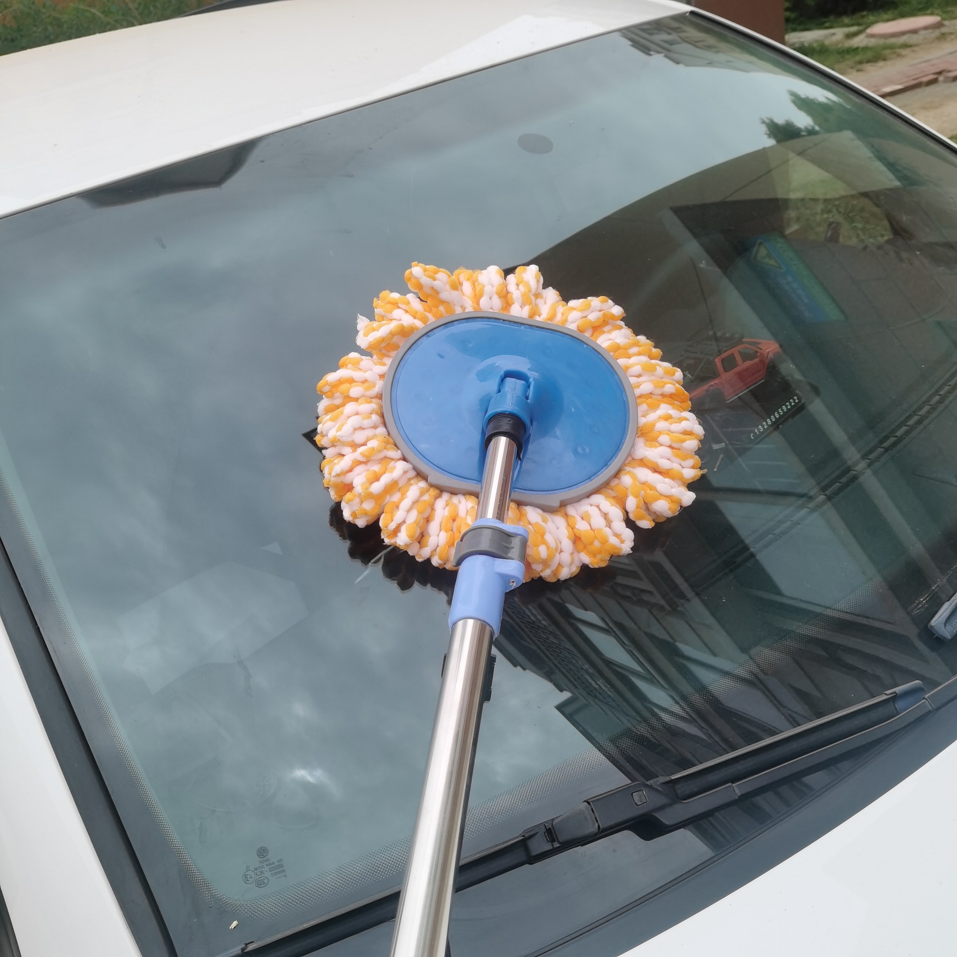 Mopa para lavado de autos con mango largo, mopa retráctil de nano microfibra para polvo, herramienta de limpieza para autos, venta directa de fabricante. image 5