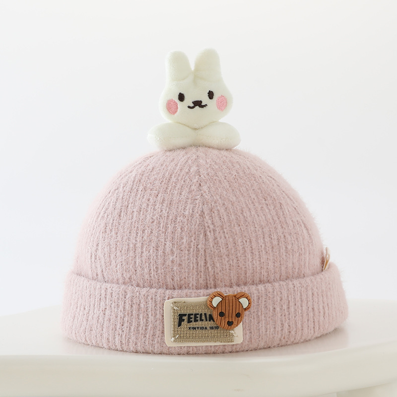 Sombreros para bebés otoño y invierno lindo super lindo pequeño mes de edad Sombreros de primavera y otoño para bebés y bebés de hombres y mujeres gorras de piel de melón