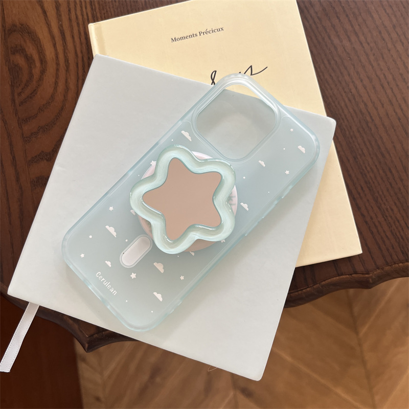 40g Weight iPhone Applicable Brands Phone Cases Classification Acrylic Material Cartoon Pattern Cute, Sweet Style Pink, Blue Color Acrylic Cartoon Cute Sweet Phone Cases Phone Accessories 9