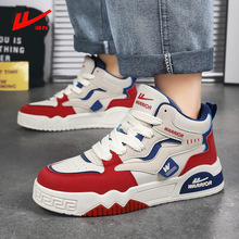 回力正品男鞋高帮板鞋2025春秋皮面防水休闲百搭初中生运动45大码