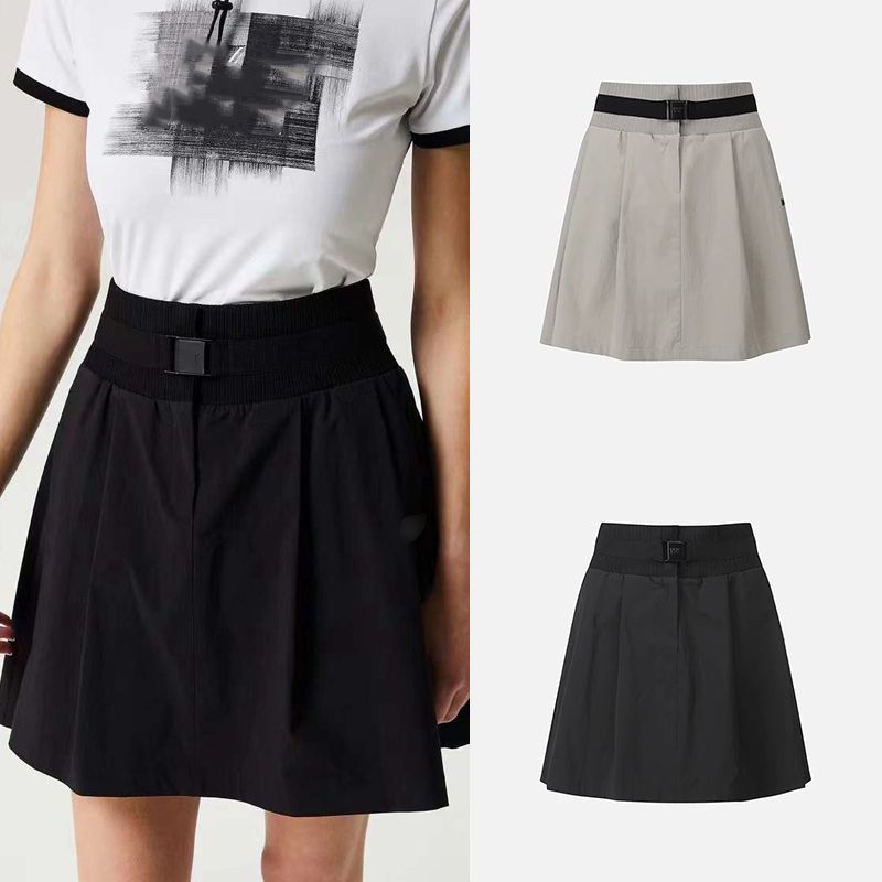 Summer Women's Fashionable Outdoor Slimming Elastic Waist Thin Anti-Exposure Temperament Short Skirt Korean Golf Clothing