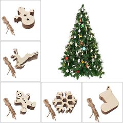 クリエイティブカントリー木製クリスマスツリーペンダント家の装飾クリスマスギフトペンダントペンダント彫刻木材卸売