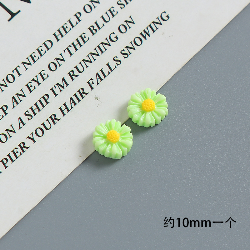 デイジーdiy樹脂アクセサリー手作りクリームヘアクリップ冷蔵庫に携帯ケースアクセサリーの髪飾り材料を貼る|undefined