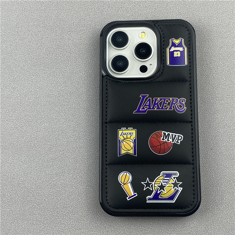 Nba Team-Themed iPhone 15 Pro Max Case, Apple 16 Pro Phone Case, 13 down Jacket Style, 12 Premium, 14 for Men and Women