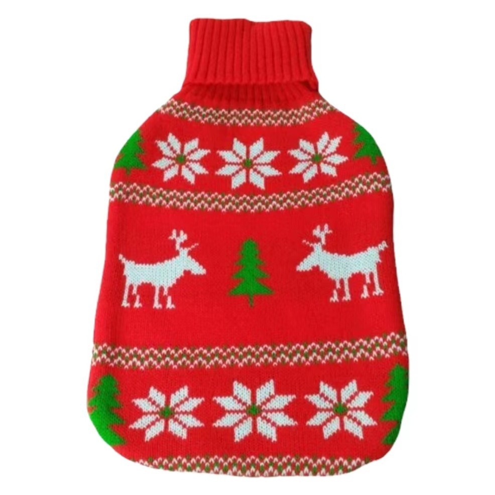 Suministro directo de fábrica cubierta de lana bolsa de agua caliente tejido de lana jacquard bolsa de agua caliente cubierta dormitorio bolsa de agua caliente Decoración