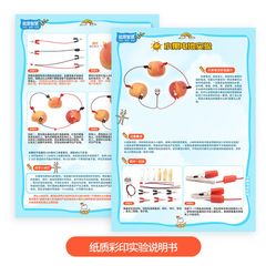 Fun diy handmade potato fruit power generation science experiment material package science and technology small production steam teaching aids wholesale