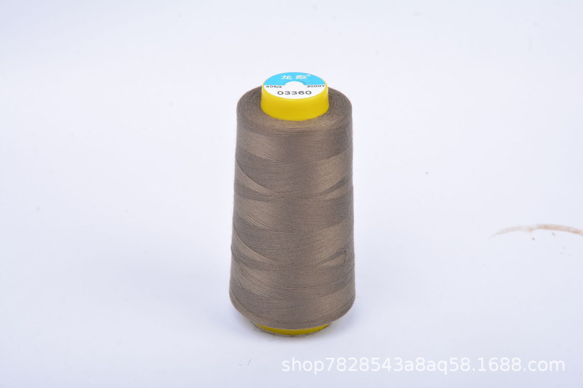 402 Liu Qing 3000 yardas línea de costura serie marrón línea especial de fábrica de ropa línea de máquina de coser de alta velocidad