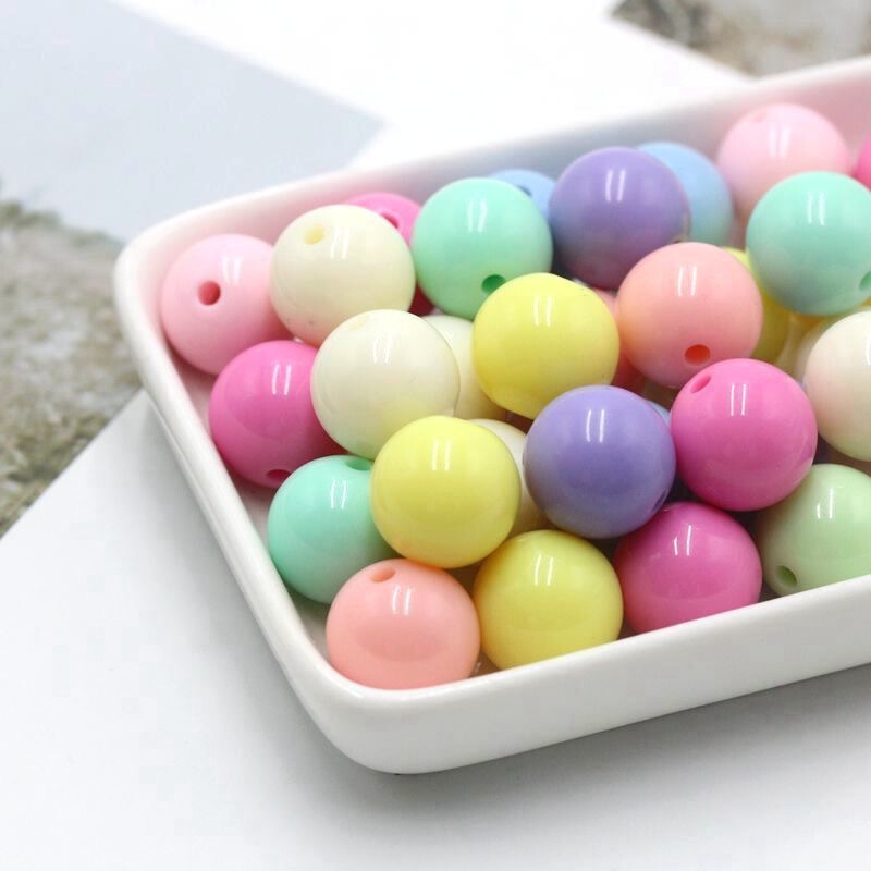 6-16mm Macaron color acrylic beads loose beads handmade DIY mobile phone chain necklace jewelry material accessories 6-16mm Macaron color acrylic beads loose beads handmade DIY mobile phone chain necklace jewelry material accessories