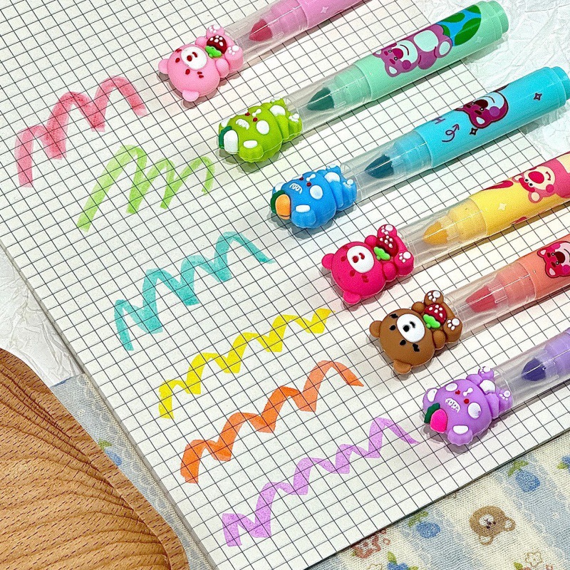 Cartoon Strawberry Bear Highlight pen
