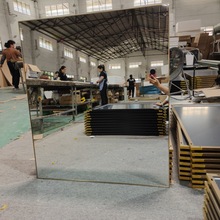 方形镜子铝合金框浴室镜现代简约壁挂式防雾镜洗手台化妆镜全身镜