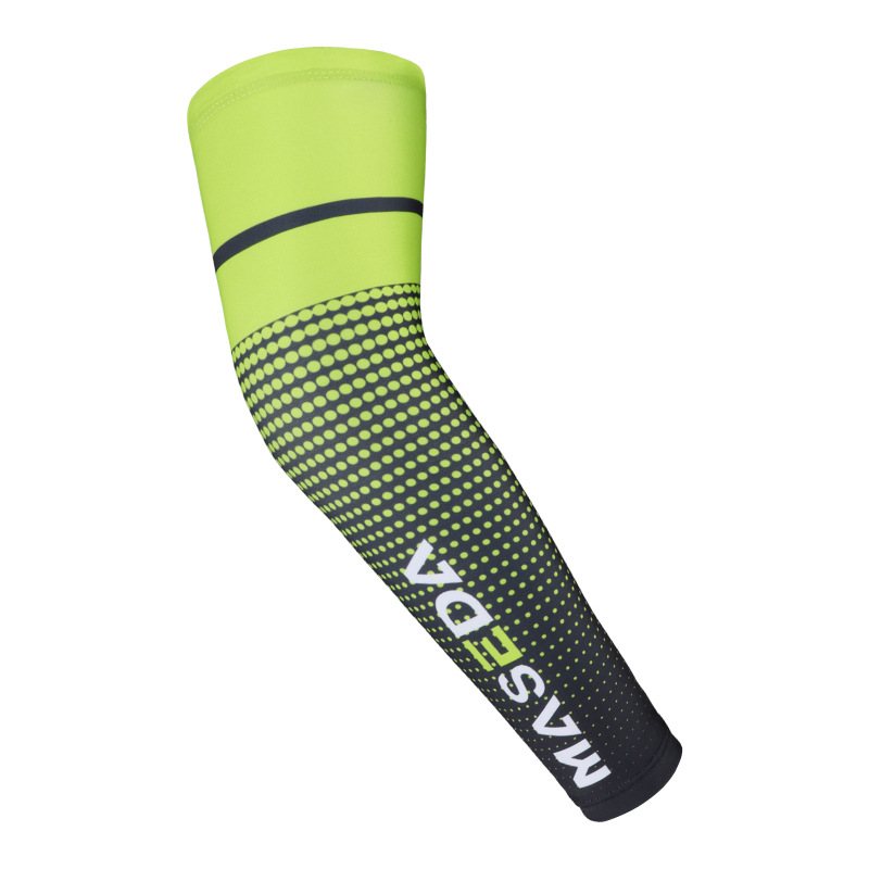 Deportes patrón de equipo protección codo Lycra alta elástico transpirable color montar baloncesto delgada verano brazo guardia