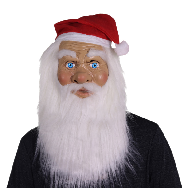 Barbudo abuelo Santa Claus látex máscara actividad del partido accesorios divertidos Navidad atmósfera Decoración