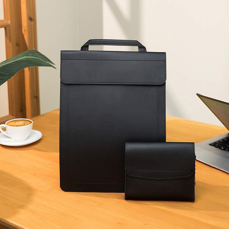 블랙 컴퓨터 가방 + 액세서리 가방