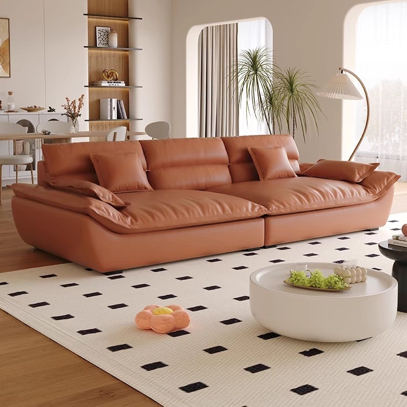 Moderno simple anti-garra de gato nube seda estilo de sala de estar tamaño de casa