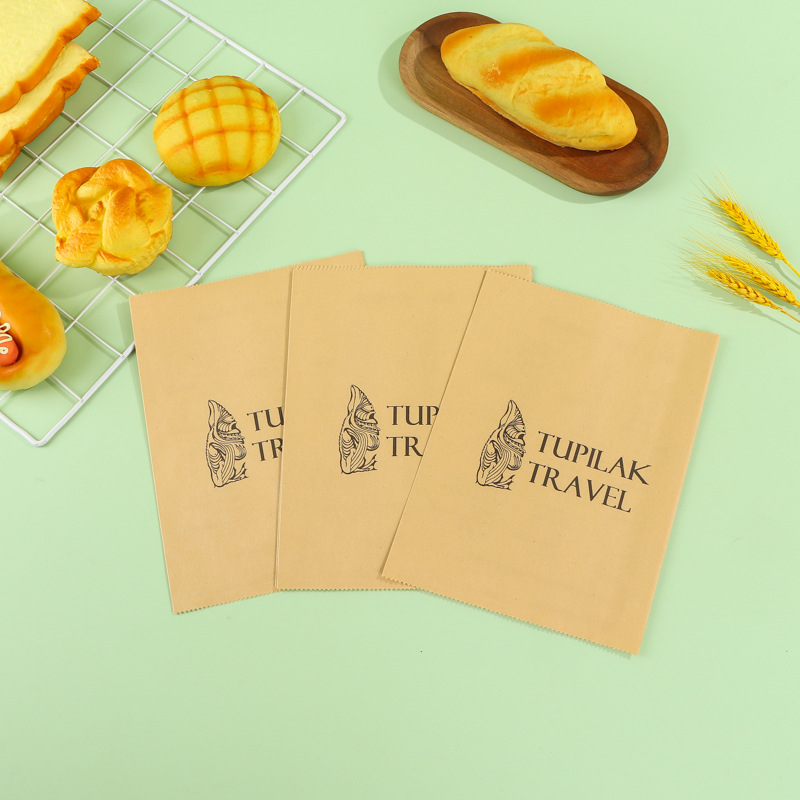 食品淋膜包装纸袋定制油炸食品包装纸袋早点打包防油纸袋定做logo