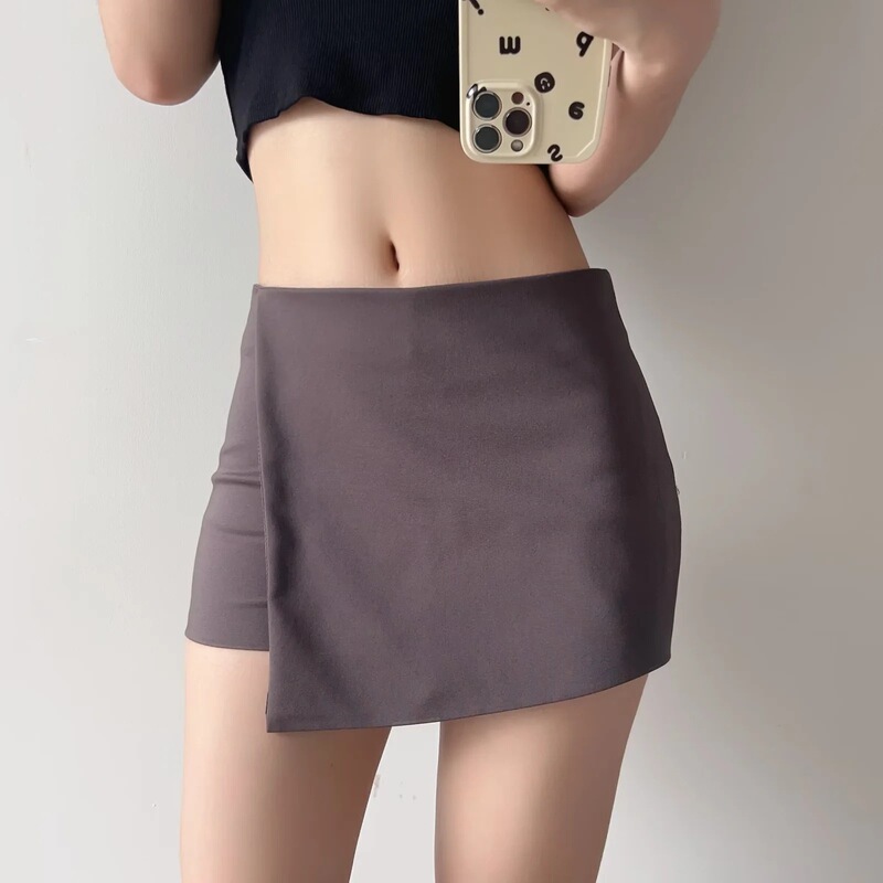 2023 Summer new style hot girl Design high waist irregular suit shorts women's side zipper slim-fit sheath culottes fashion 2023 Summer new style hot girl Design high waist irregular suit shorts women's side zipper slim-fit sheath culottes fashion