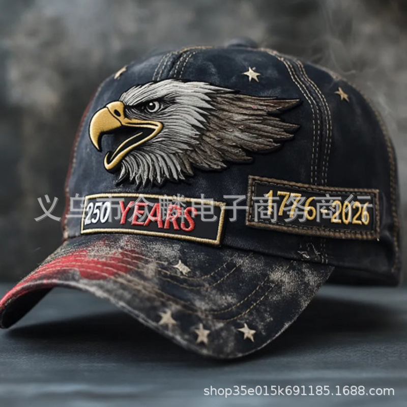 新款 250th Anniversary Cap  250周年刺绣纪念帽 户外绣花鸭舌帽|undefined