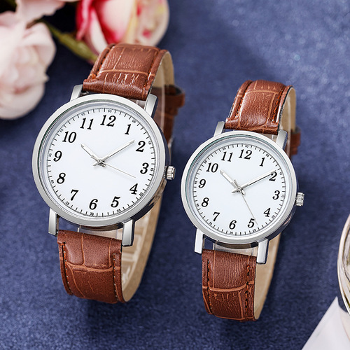New Couple Watch Kuaishou Live Broadcast Quartz Watch Gift Watch Wholesale Factory Direct Sales One Piece Dropshipping