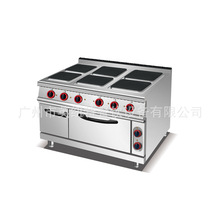 六头大功率电磁炉烤箱一体机商用不锈钢双温控多功能电热煮食炉