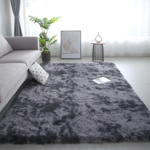 Cross-border silk wool tie-dyed carpet living room sofa large area floor mat bedroom dirty bedside blanket tea table blanket wholesale