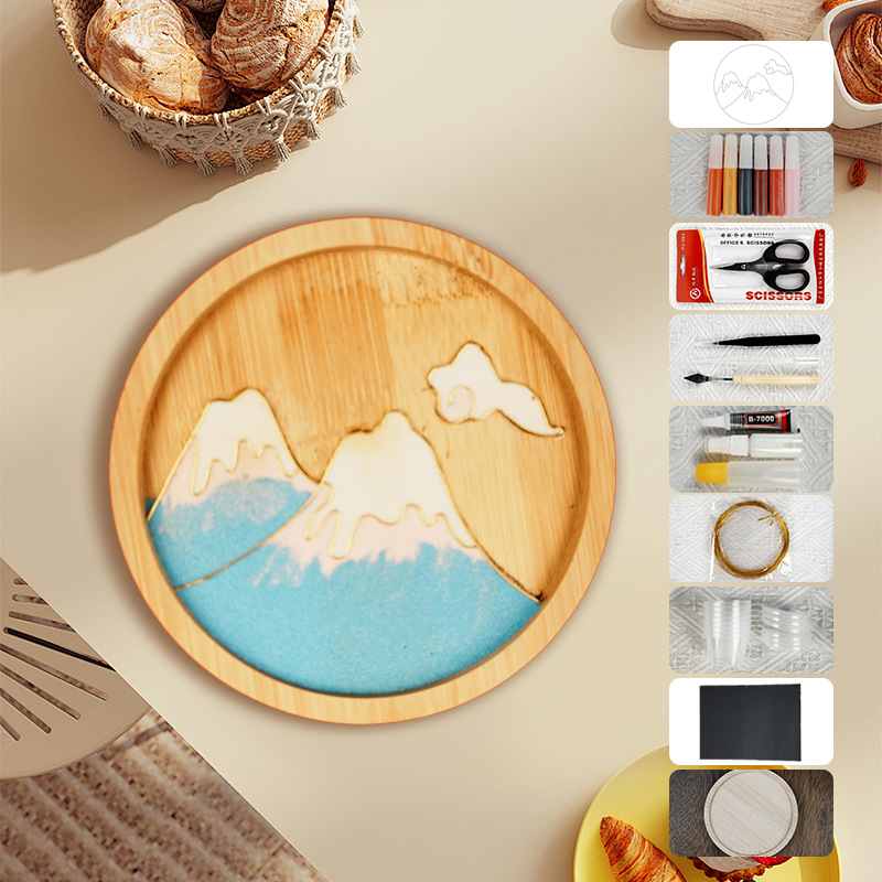 Materiales tradicionales hechos a mano Jintao Landiy pintura de esmalte novatos tazas esteras estudiantes activos cultura cultural inmaterial