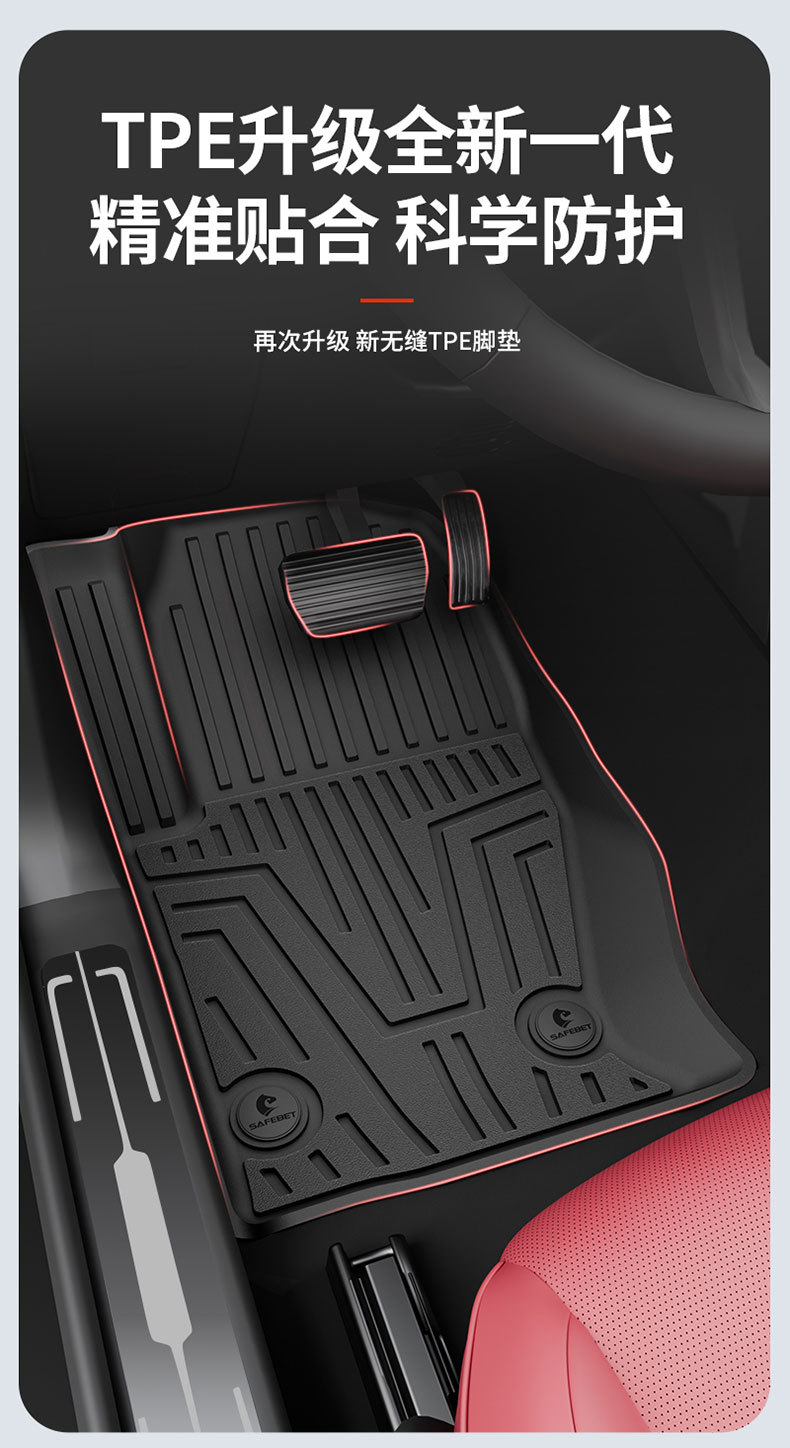 Suitable for Tank 300 New Energy 400 500, special all-weather TPE car floor mats and interior accessories