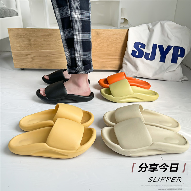 Los hombres de coco yeezy zapatillas de baño casa pareja de moda personalidad playa caca sensación zapatillas de moda