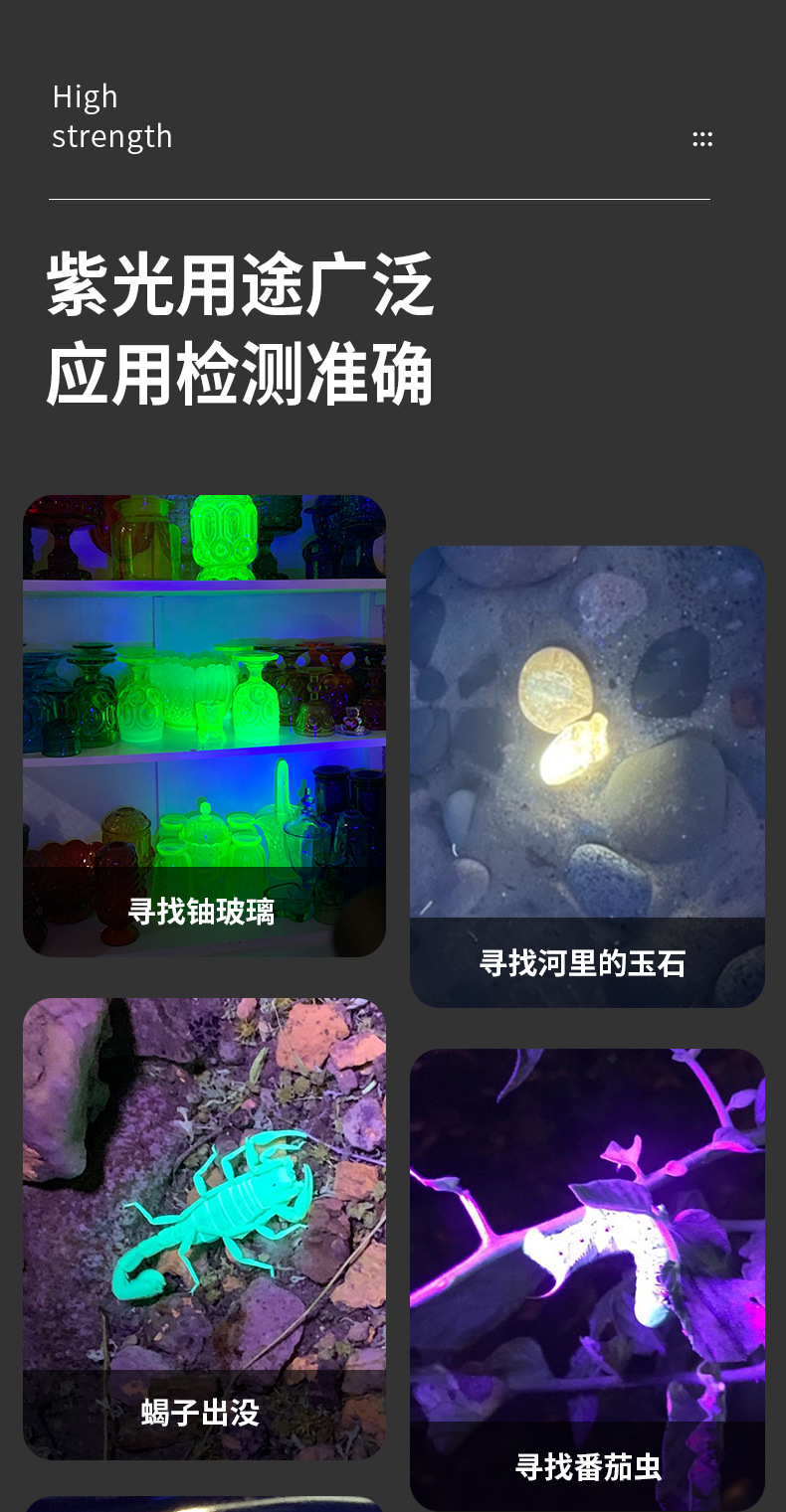 Uv Glue Curing Lamp 395 Purple Light Quick-Drying Ultraviolet Lamp 21Led Shadowless Glue Bonding Purple Light Flashlight