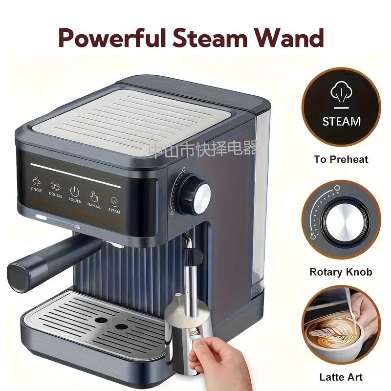 Foreign Trade Espresso Machine Italian-Style Coffee Machine for Home Use Semi-Automatic 20Bar Coffee Machine Dropshipping Foreign Trade Espresso Machine Italian-Style Coffee Machine for Home Use Semi-Automatic 20Bar Coffee Machine Dropshipping