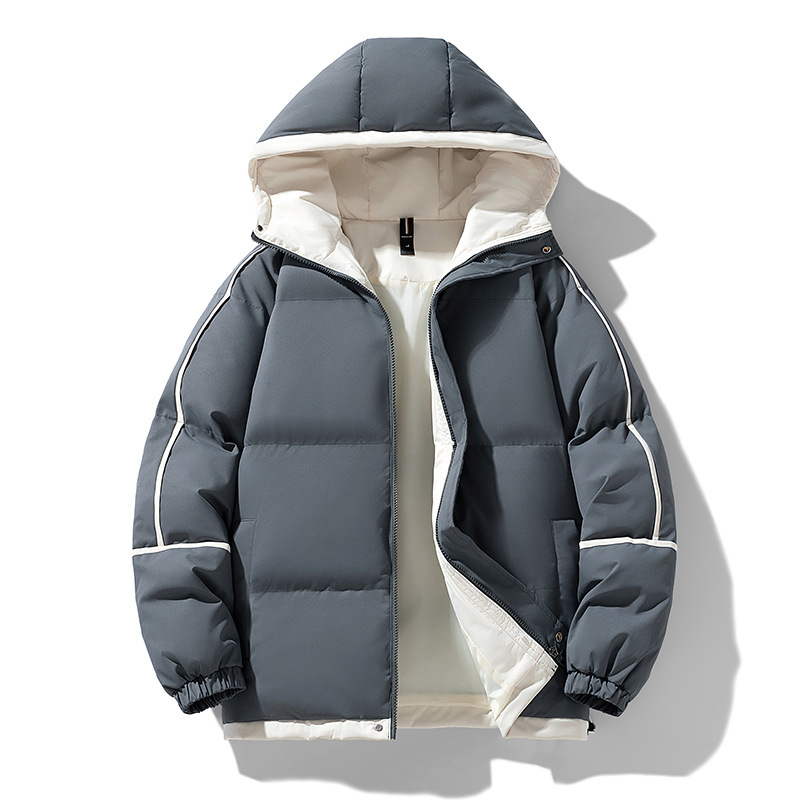 新款棉服棉衣男情侣落肩袖连帽面包服休闲棉衣工装棉衣11色高端品|undefined