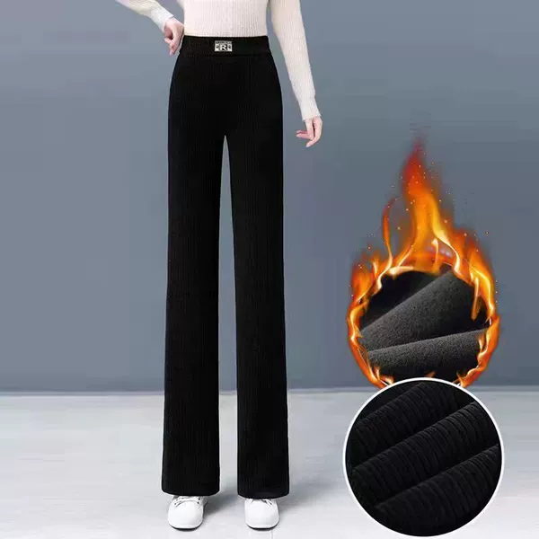 Black warm trousers
