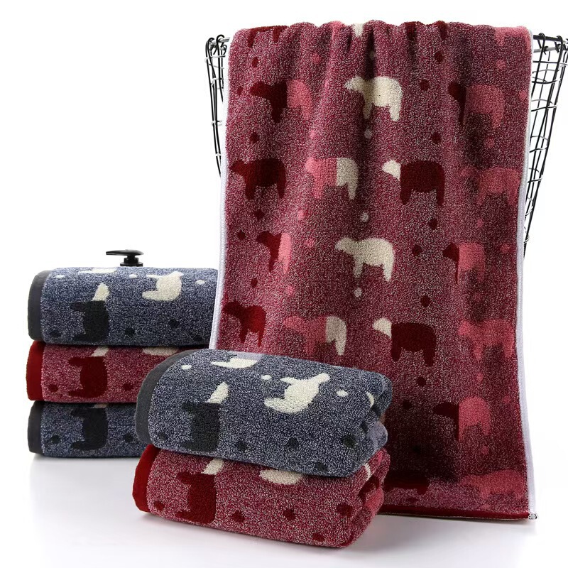 Factory wholesale towel jacquard thick absorbent soft small towel a generation of daily necessities embroidered logo