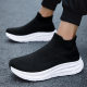 Foreign Trade Amazon New Casual Shoes Men's Thick Sole Increased Slip-on Men's Shoes Lazy Lovers Shoes Trendy Wholesale