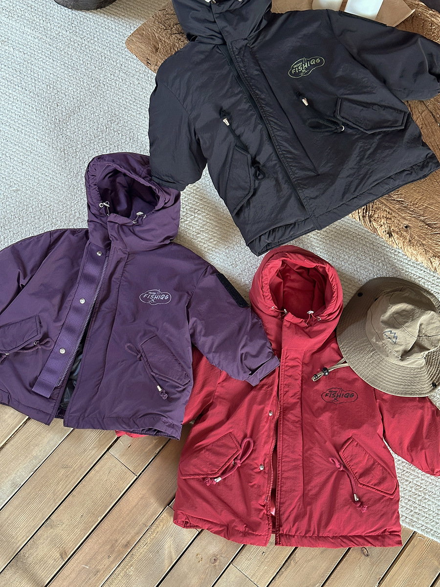 Ropa de frío para niños otoño y invierno caliente ropa infantil de plum al aire libre abrigo abrigo comercio exterior al por mayor