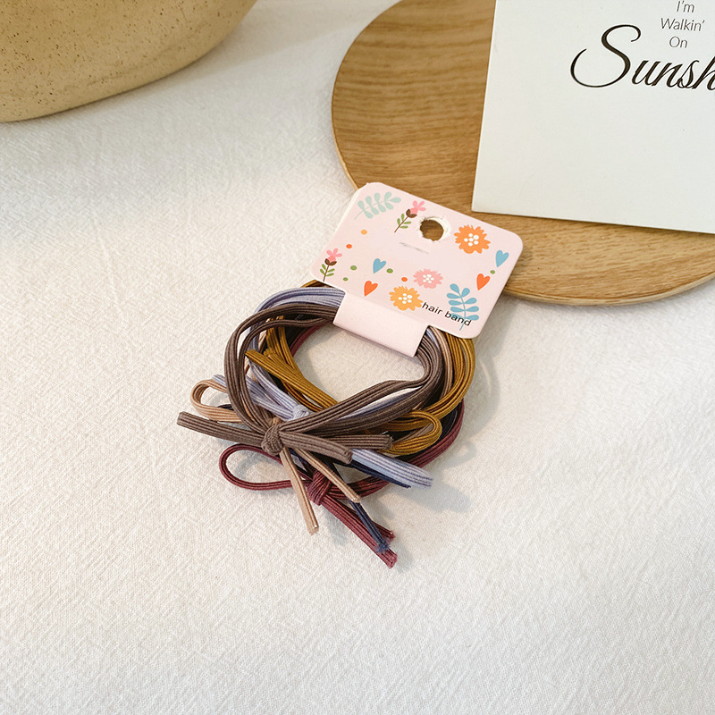 Inswind cabello de la chica cabello anillo de cabello base coreano lindo rojo en línea temperamento simple costilla de goma adornamiento para el cabello