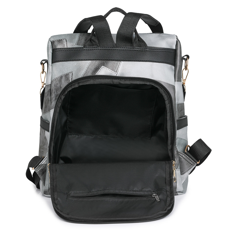 Mochila antirrobo retro europea y americana de nueva moda transfronteriza Mochila multifuncional al aire libre simple urbana femenina