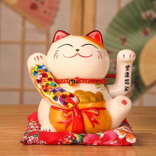 Lucky Cat Large Ornament Shop Opening Electric Shaker Large Japanese Ceramic Creative Gift Cashier Ornament