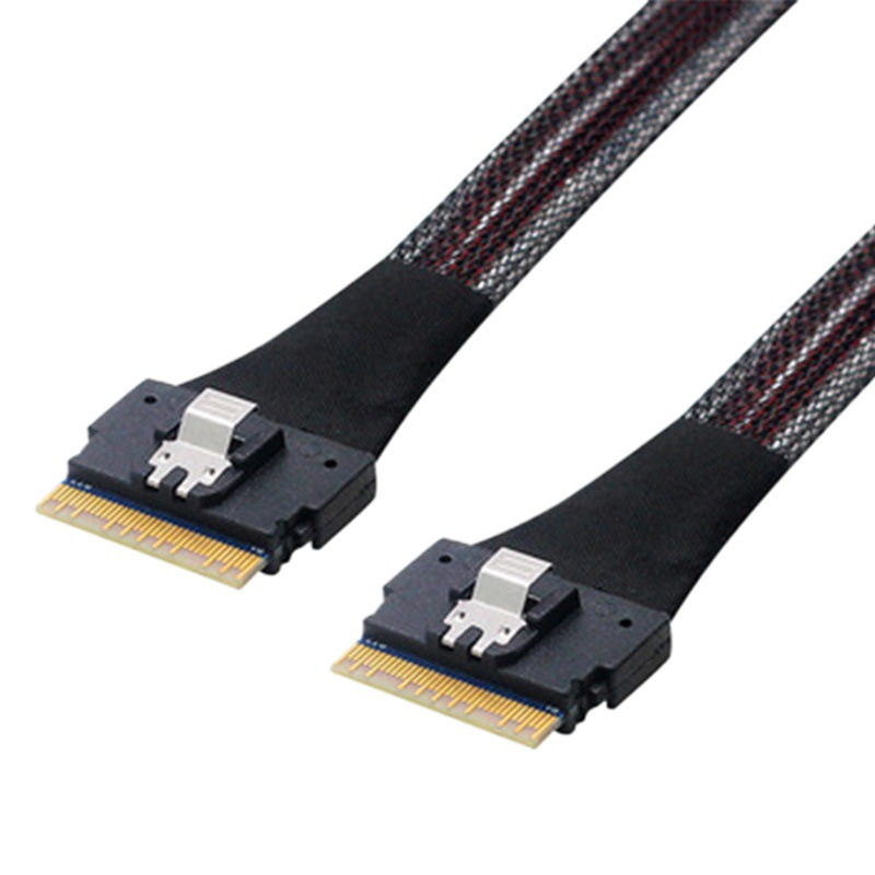 Cable de transmisión de datos para servidor de disco duro de alta velocidad SlimesasSFF-8654 a 8654 8I74P