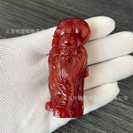 Lion's Tooth Agate Pixiu Handball Handle Teapot Ornament Collectible Live Stream Gift Wholesale Gift