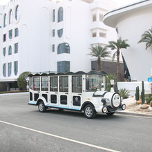 广西14坐观光小火车厂家四轮电动观光车图片及价格景区代步车