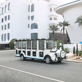 广西14坐观光小火车厂家四轮电动观光车图片及价格景区代步车