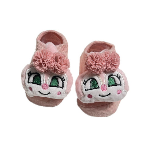 New children's socks design ins style baby children's invisible socks dotted cute three-dimensional cartoon cotton doll socks