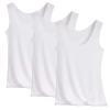 Women's ice silk tank top - white + white + white