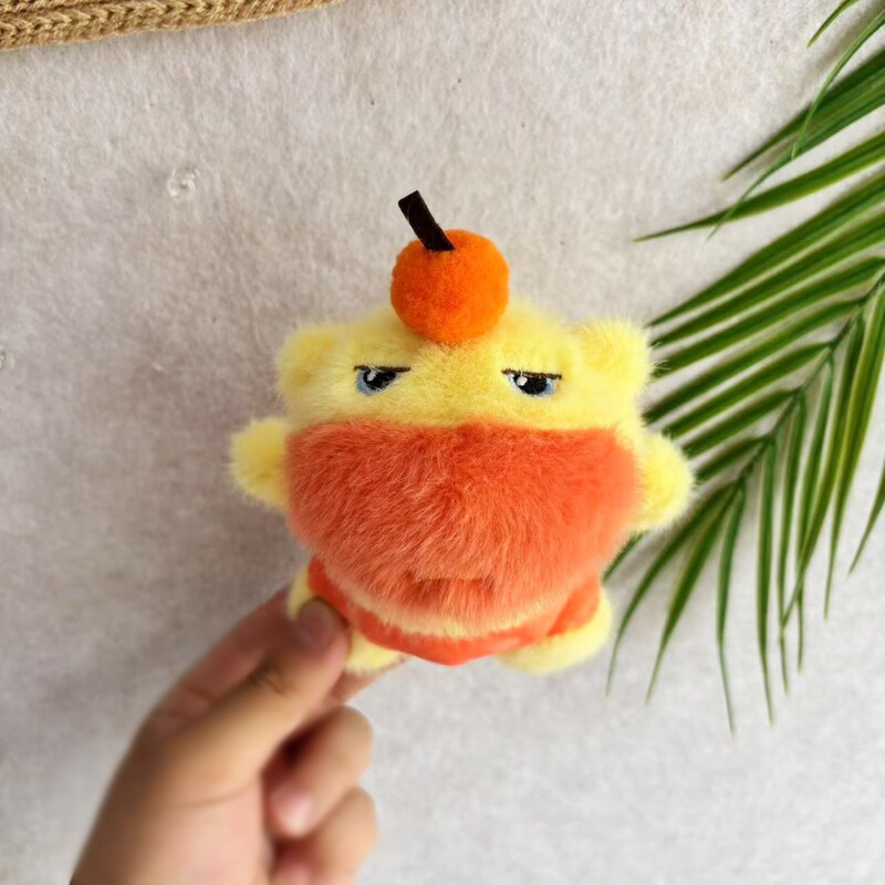 カピバラのぬいぐるみキーホルダー、小さなカバの表情パック、ふわふわのぬいぐるみ、キーチェーン、柔らかくてキュートな癒し系ミニ|undefined
