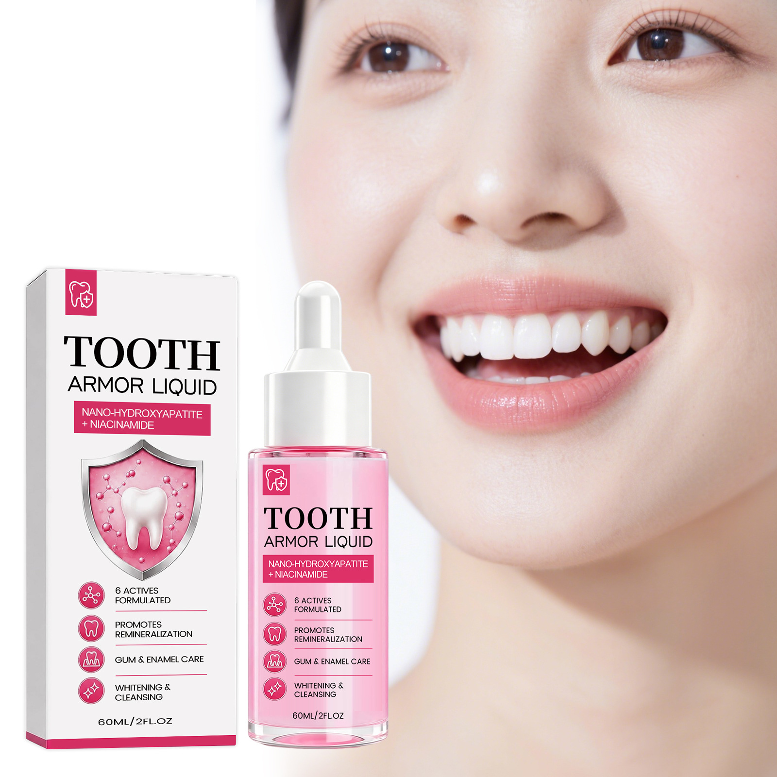 Teeth Brightening Care Solution: Daily Gentle Care for Brightening Teeth, Cleaning Stains, and Refreshing Gums