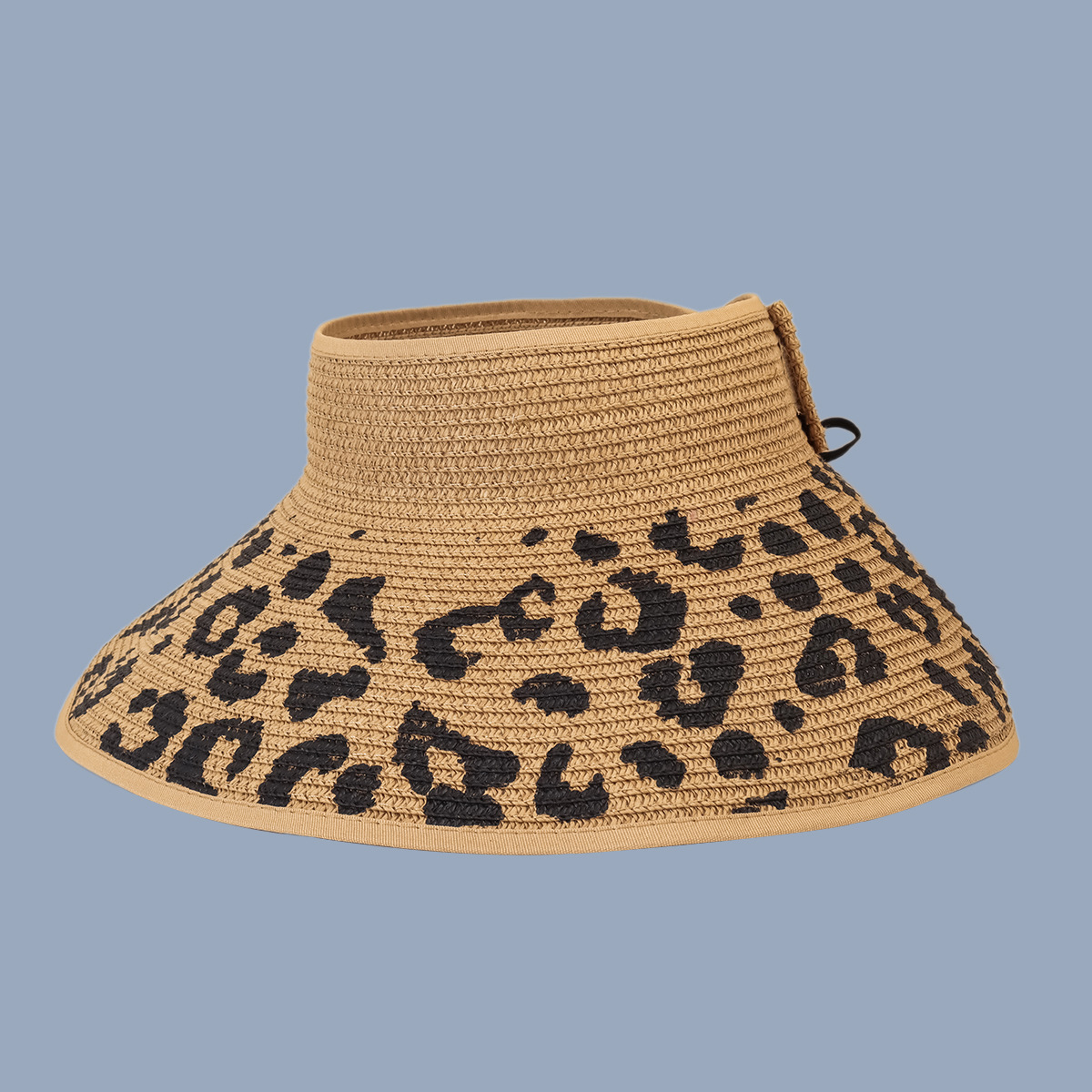 Korean Leopard Print Empty Top Sun Hat display picture 6