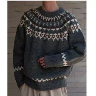 Fair Island жаккардовый свитер для мужчин и женщин Rselle нишевые дизайн