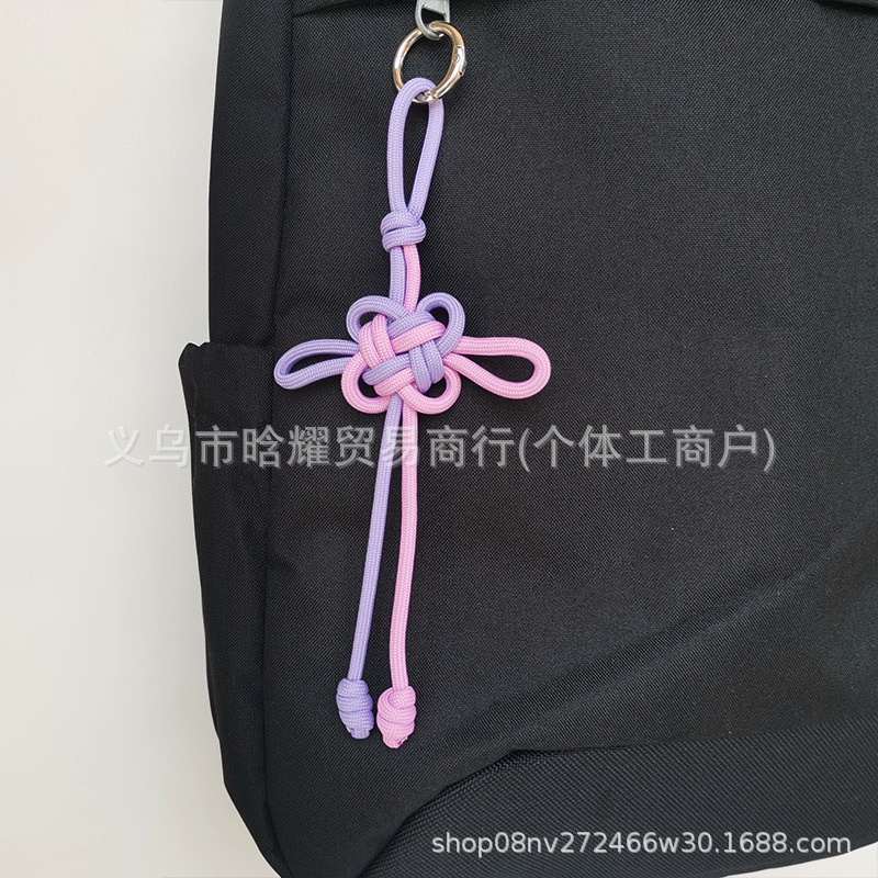 吉祥中国结包包挂件高颜值miu系手工编绳中国风手机壳钥匙扣挂饰|undefined
